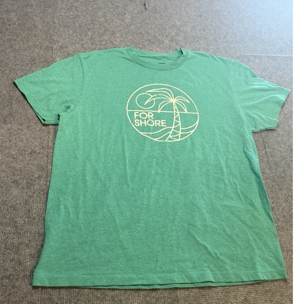 Sonoma Goods For Life‎ Mens Green For Shore Palm Tree Graphic T-Shirt L